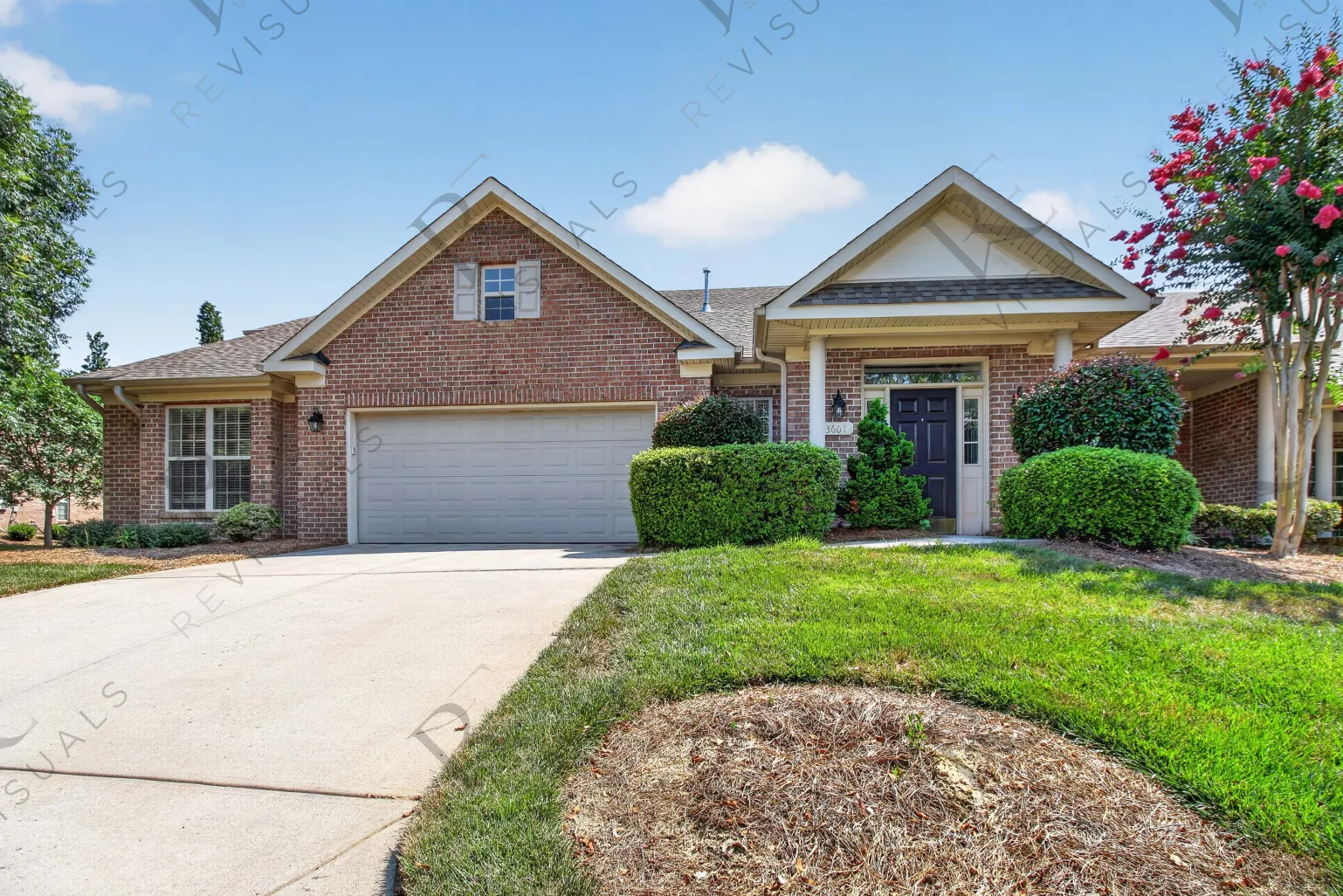 Brick home exterior