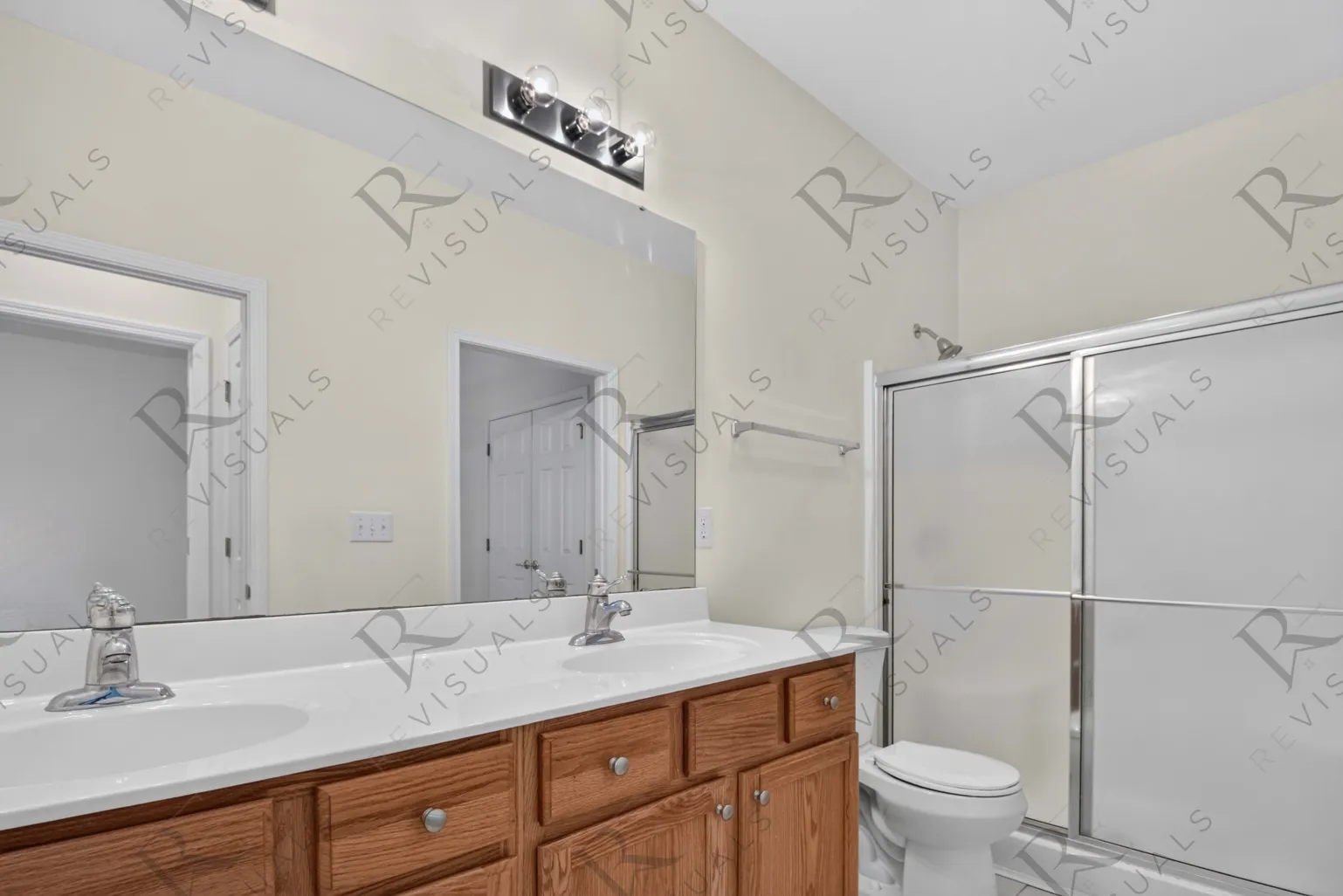 Bathroom with double vanity